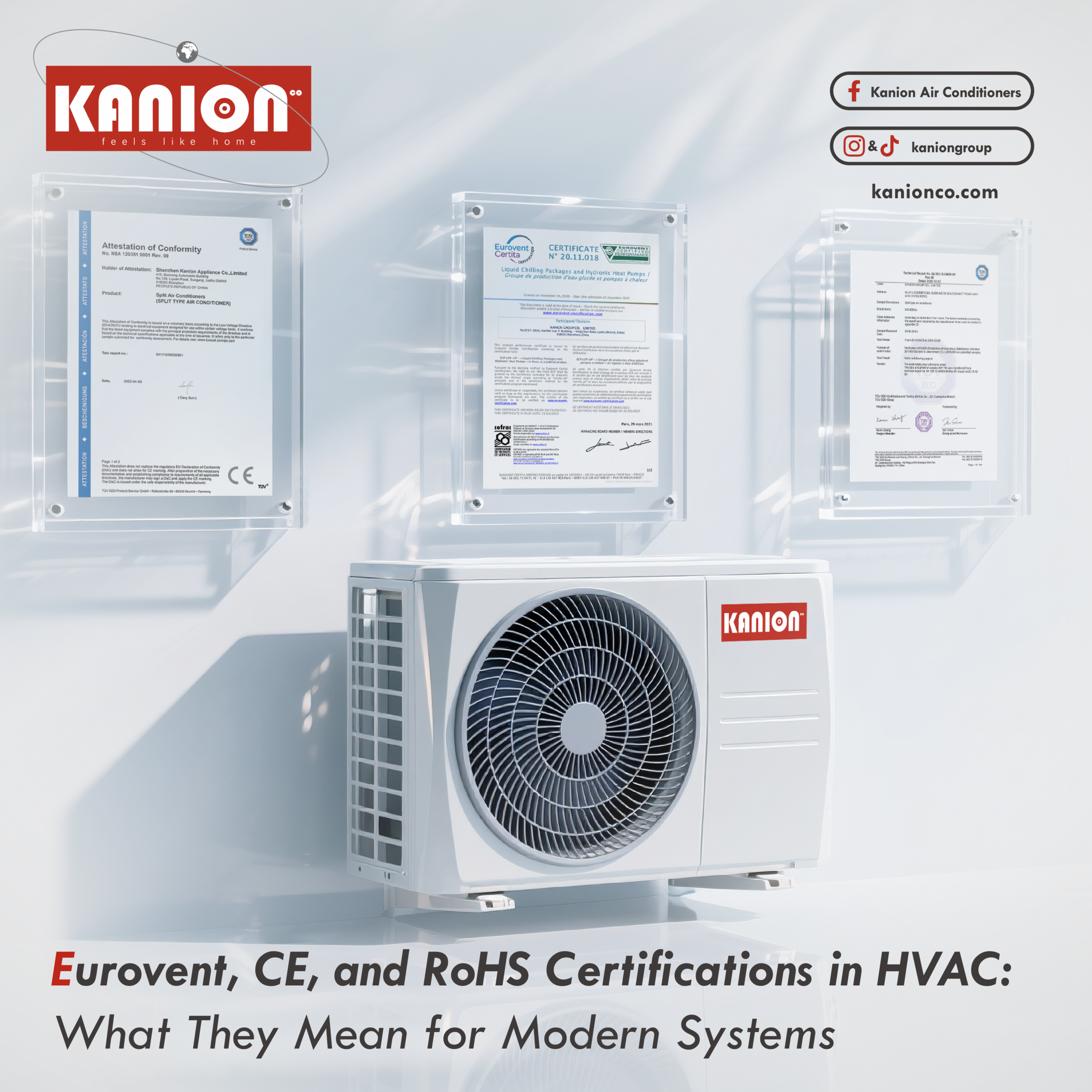 Eurovent, CE, and RoHS Certifications in HVAC: What They Mean for Modern Systems