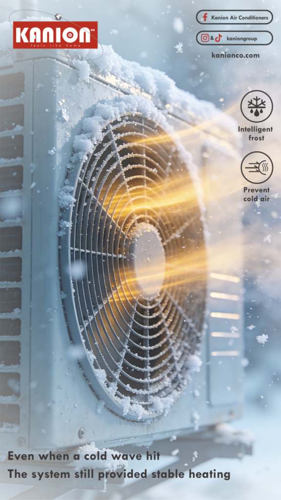 Even when a cold wave hit The system still provided stable heating