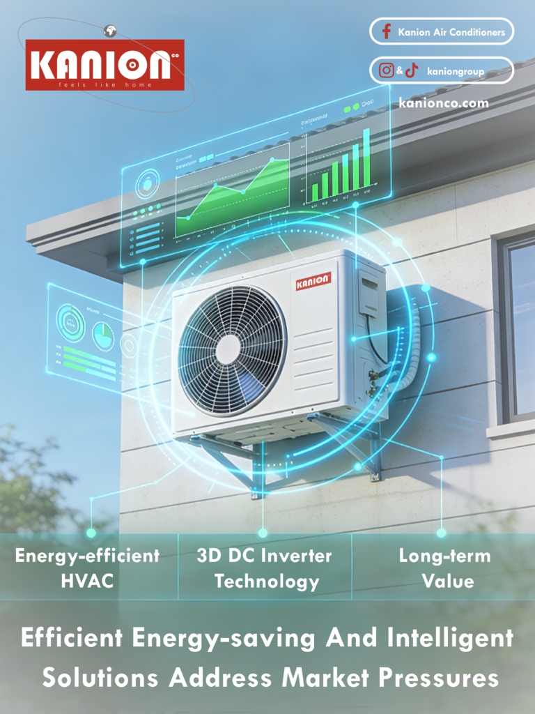 Kanion energy-efficient HVAC outdoor unit with 3D DC inverter technology and intelligent energy-saving solutions