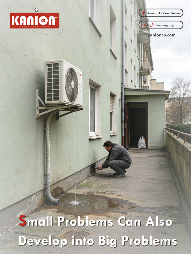 Water leaking from an indoor air conditioner can lead to costly home damage if ignored